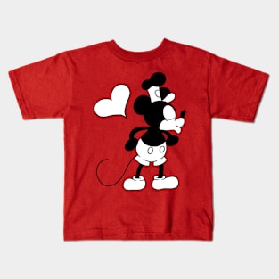 (Couple Shirt) Steamboat Mr Valentine Kids T-Shirt